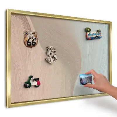 Panou din tablă pentru colecția de magneți Linii pastelate curgătoare