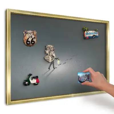 Tablă magnetică imprimată de perete Rătăcitor în întuneric