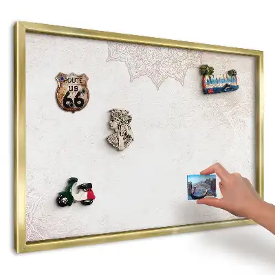 Tablă magnetică imprimată de perete Model etnic elegant