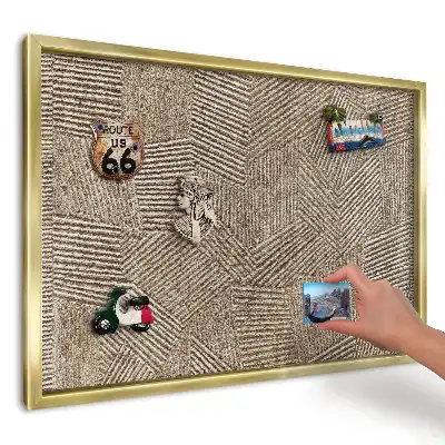 Tablă magnetică imprimată de perete Geometrie subtilă