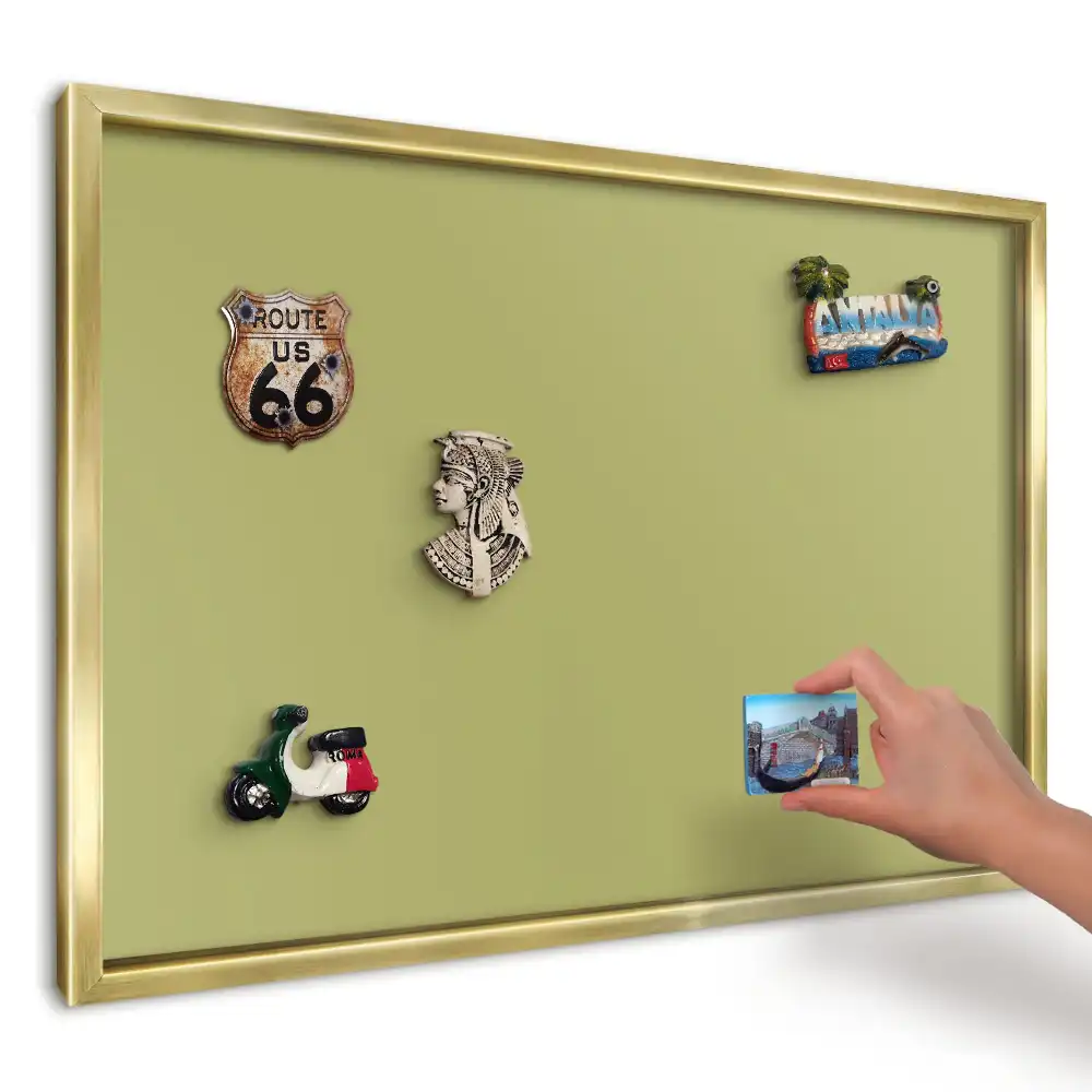 Tablă magnetică imprimată de perete Fundal solid vintage verde