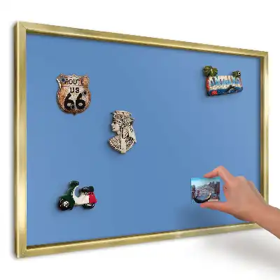 Panou din tablă pentru colecția de magneți Albastru neted calmant