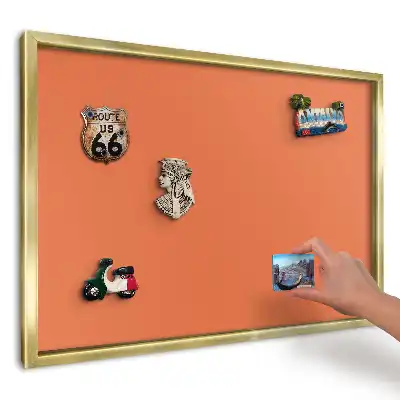 Tablă magnetică imprimată de perete Portocaliu neted fără modele