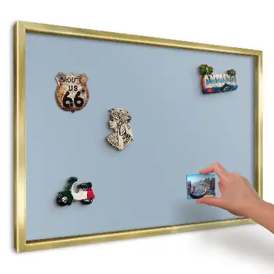 Tablă magnetică imprimată de perete Albastru simplu și elegant