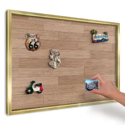 Panou din tablă pentru colecția de magneți Lemn elegant și armonios