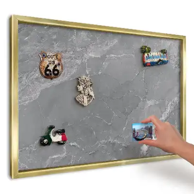 Tablă magnetică imprimată de perete Piatră cu vene gri