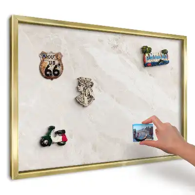 Panou din tablă pentru colecția de magneți Piatră bej elegantă