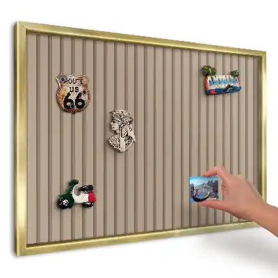 Panou din tablă pentru colecția de magneți Linii minimaliste calde