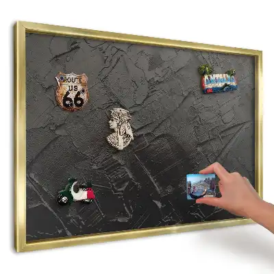 Tablă magnetică imprimată de perete Vopsea texturată neagră
