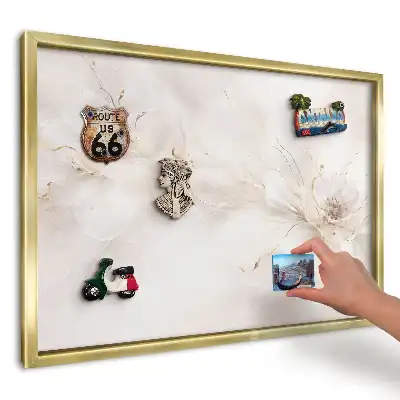 Panou din tablă pentru colecția de magneți Motiv floral elegant
