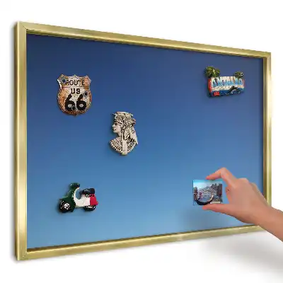 Panou din tablă pentru colecția de magneți Cer albastru liniștit