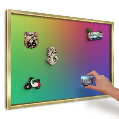 Tablă magnetică imprimată de perete Gradient intens de curcubeu