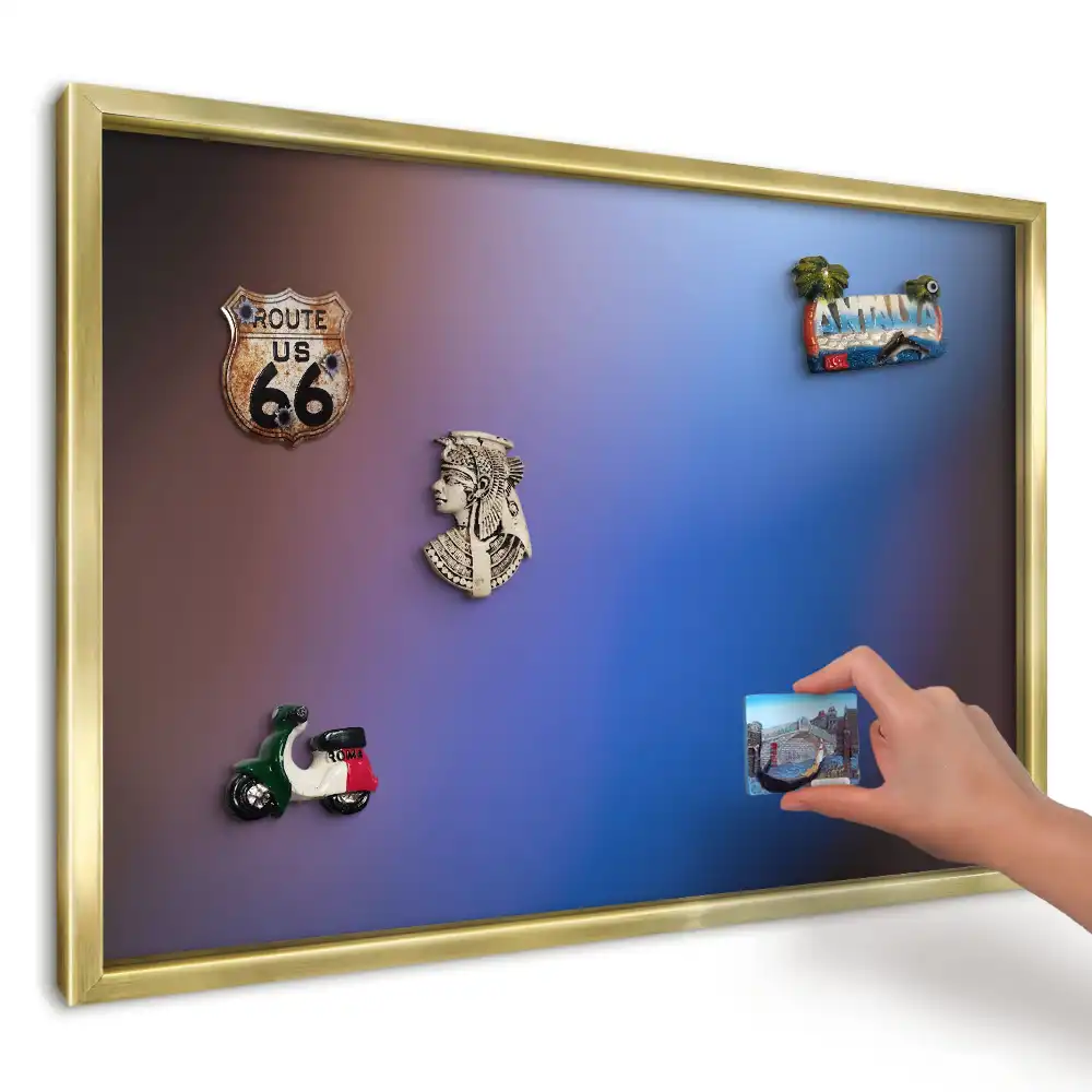 Tablă magnetică imprimată de perete Abstracție artistică colorată