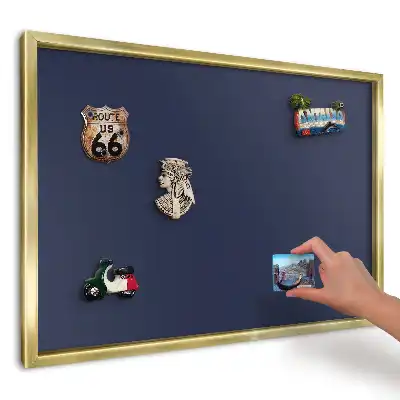 Panou din tablă pentru colecția de magneți Albastru marin modern și elegant