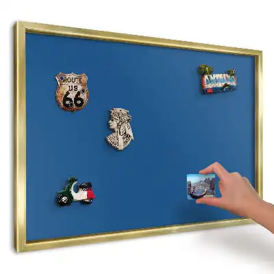 Panou din tablă pentru colecția de magneți Accent modern de albastru marin