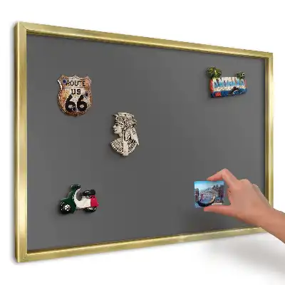 Tablă magnetică imprimată de perete Fundal minimalist gri închis