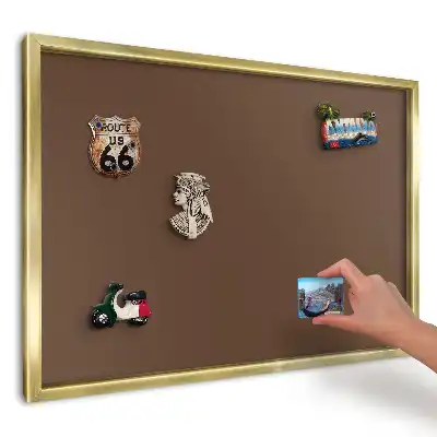 Panou din tablă pentru colecția de magneți Calm, cald, maro, neted