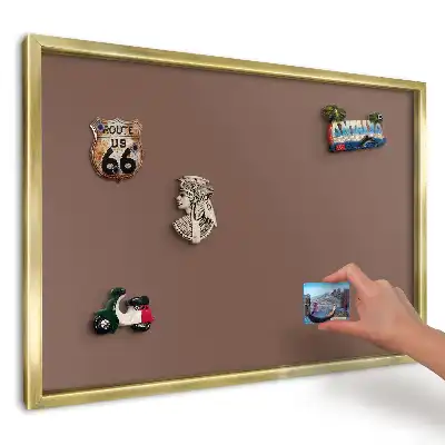 Panou din tablă pentru colecția de magneți Maro cald elegant