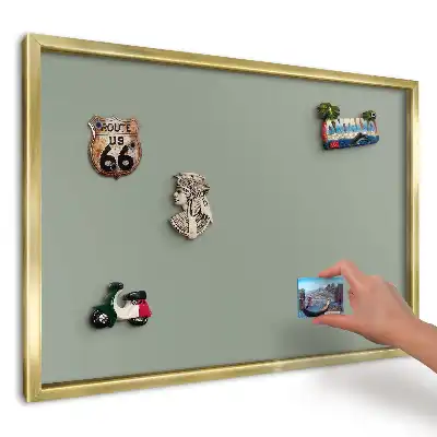 Tablă magnetică imprimată de perete Verde pastel subtil
