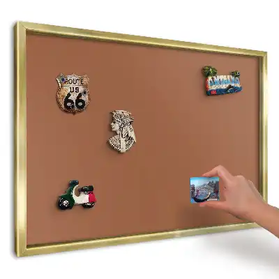 Panou din tablă pentru colecția de magneți Motiv maro cald