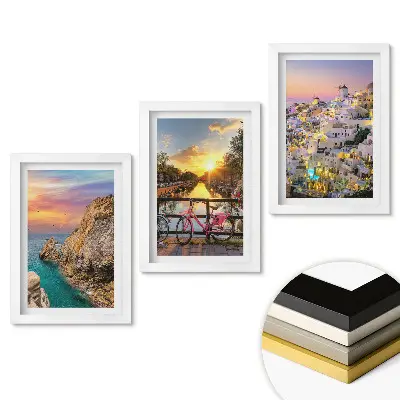 Set de 3 tablouri pentru dormitor cu peisaje pitorești