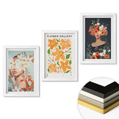 Set tablouri pentru living Inspirații florale în artele vizuale