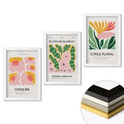 Set tablouri pentru living Inspirații florale