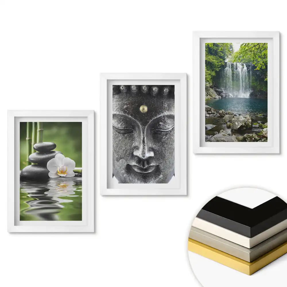 Set tablouri pentru living Armonia naturii și pacea în artă