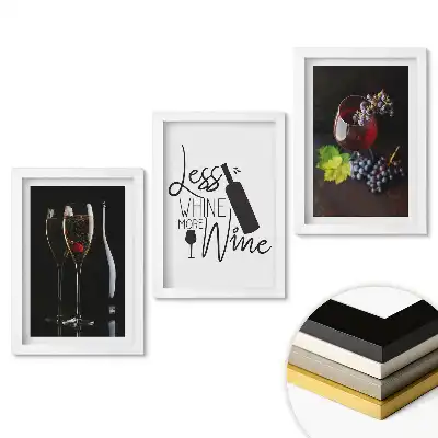 Set de 3 tablouri pentru dormitor model Vin în diferite variante