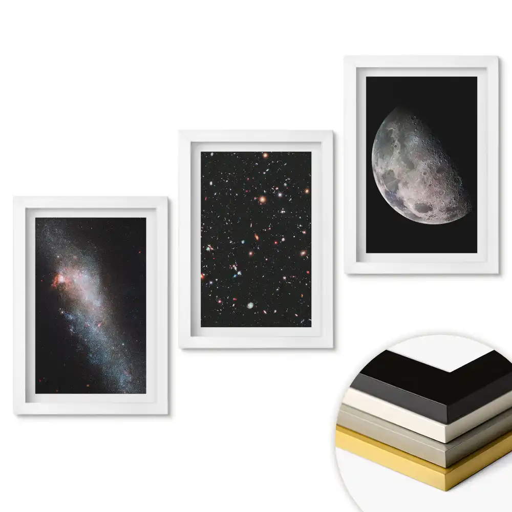 Set tablouri pentru living Frumusețea cosmică a universului