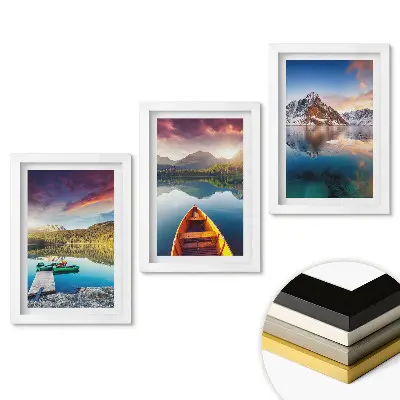 Set 3 tablouri pentru dormitor cu peisaje pitorești ale naturii