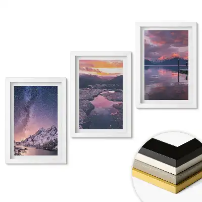 Set de tablouri pentru living cu peisaje naturale uimitoare în trei variante