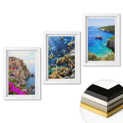 Set 3 tablouri pentru dormitor cu vederi pitorești ale naturii și arhitecturii