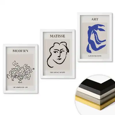 Set tablouri pentru living Esența liniei în arta modernă