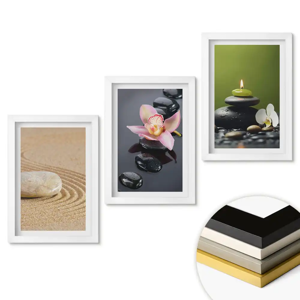 Set de tablouri pentru living Armonia naturii și pacea în artă