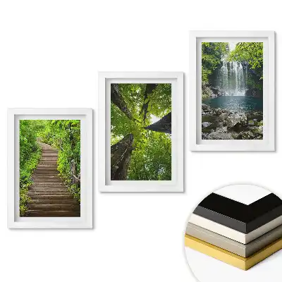 Set tablouri pentru living O oază verde de natură și liniște