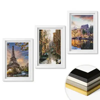 Set tablouri pentru living Monumentele Europei în cadre pitorești