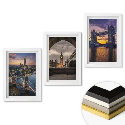 Set tablouri pentru living Vederi ale Londrei la apus
