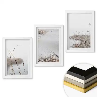 Set tablouri pentru living Pacea naturii în nuanțe delicate