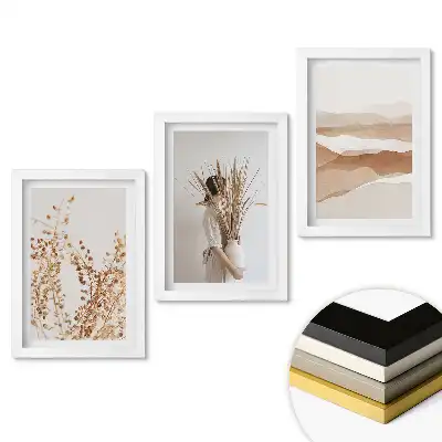 Set de tablouri pentru living cu design minimalist Frumusețe naturală