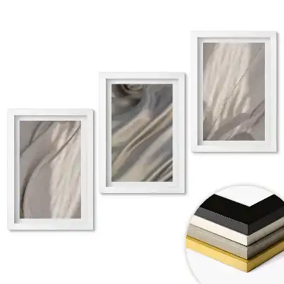 Set de tablouri pentru living cu design minimalist și finisaje delicate