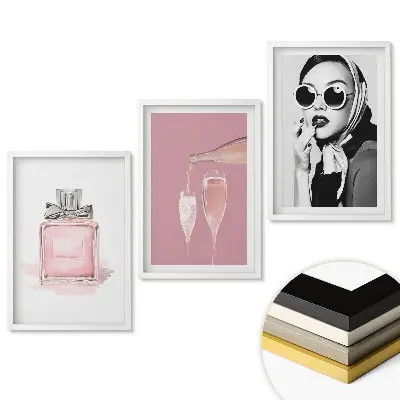 Set de 3 tablouri pentru living Eleganță și lux