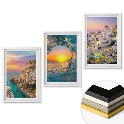 Set 3 tablouri pentru living cu peisaje pitorești