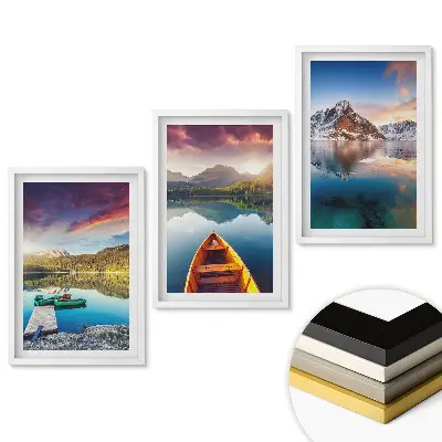 Set de tablouri pentru living cu peisaje pitorești ale naturii