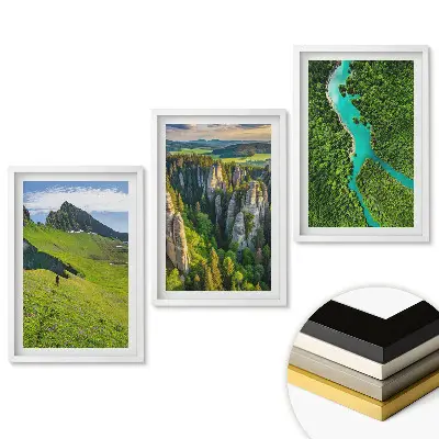 Set de 3 tablouri pentru living cu peisaje naturale uimitoare