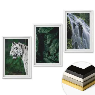 Set 3 tablouri pentru living cu tematică natură în trei versiuni