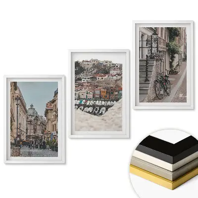 Set tablouri pentru living Colțuri fermecătoare ale peisajului urban