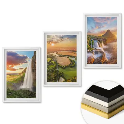 Set de trei tablouri pentru living cu peisaje naturale uimitoare
