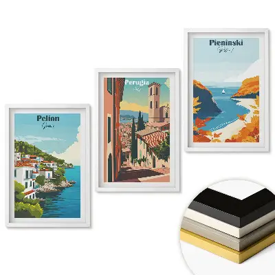 Set tablouri pentru living cu peisaje pitorești din Europa