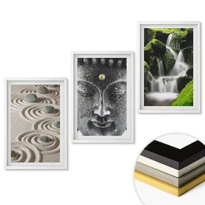 Set 3 tablouri pentru living Armonia naturii și liniștea sufletească
